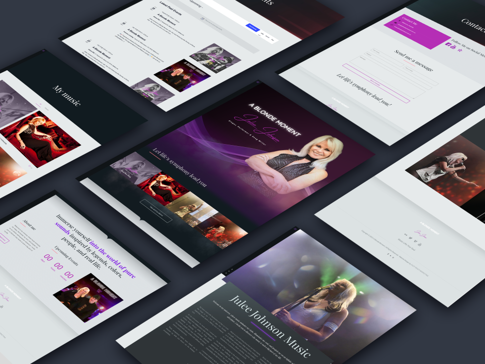 Singer website design